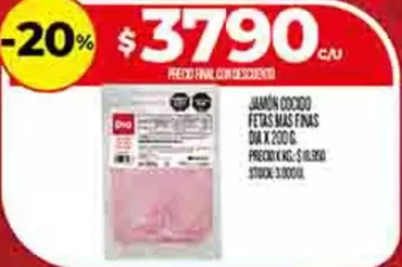 Mas - JAMON COCIDO FETAS MAS FINAS