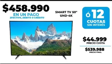 SMART TV 50" UHD-4K