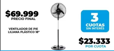 Liliana - VENTILADOR DE PIE