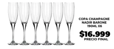 Nadir - COPA CHAMPAGNE NADIR BARONE