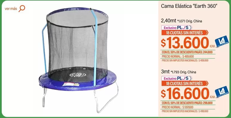 Cama Elástica "Earth 360"
