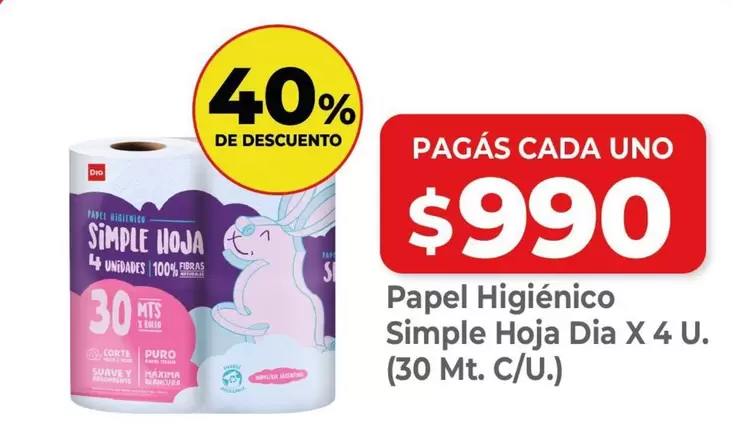 Suave - Papel Higiénico Dia X 4 U.