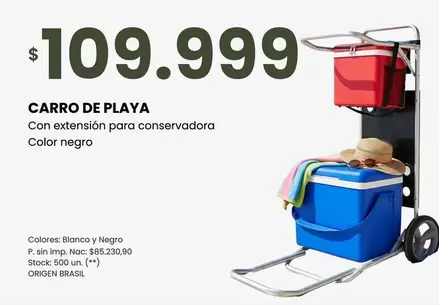 Negro - CARRO DE PLAYA