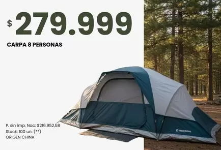 Origen - CARPA 8 PERSONAS