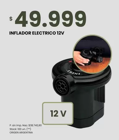 Origen - INFLADOR ELECTRICO 12V