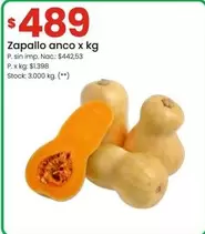 X$ - Zapallo anco x kg