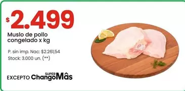 X$ - Musio de pollo congelado x kg