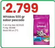 Whiskas - 500 gr sabor pescado