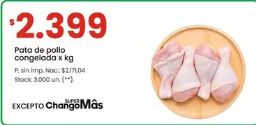X$ - Pata de pollo congelada x kg