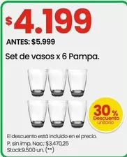 X$ - Set de vasos x 6