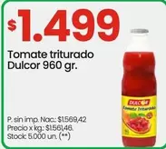 Dulcor - Tomate triturado