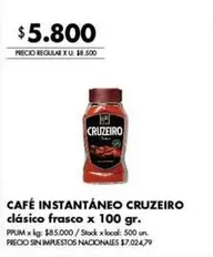 X$ - CAFÉ INSTANTÁNEO