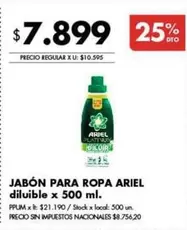 Ariel - JABÓN PARA ROPA diluible