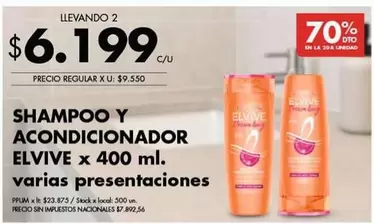 Elvive - SHAMPOO Y ACONDICIONADOR