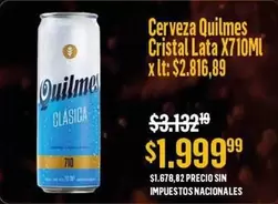 Quilmes - Cristal Lata X710ML