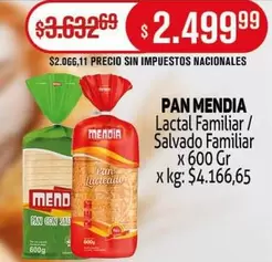 Mendia - Lactal Familiar / Salvado Familiar