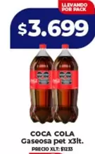 Coca cola - Gaseosa pet x3lt