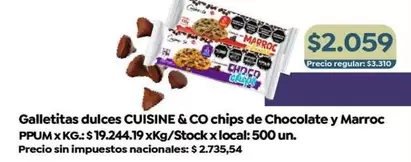 Marroc - chips de Chocolate y
