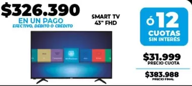 SMART TV 43" FHD