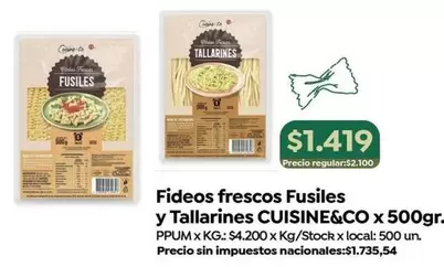 X$ - Fusiles y Tallarines