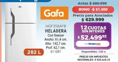 Gafa - HELADERA