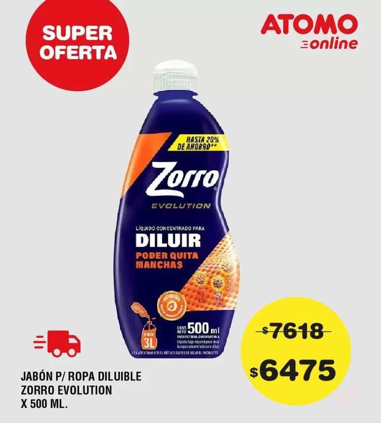 Zorro - ROPA DILUIBLE