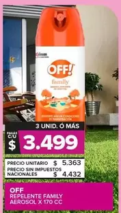 Off -  Repelente Family Aerosol