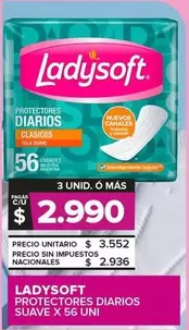 Ladysoft - Protectores Diarios Suave