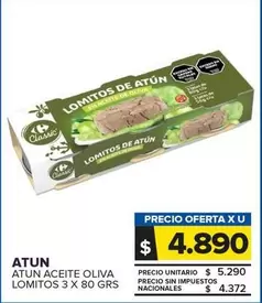 Carrefour - Atun Aceite Oliva Lomitos