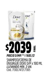 Dove - SHAMPOO/CREMA DE ENJUAGUE