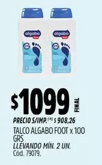 Algabo - TALCO FOOT x 100 GRS