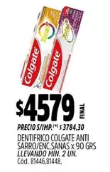 Colgate - DENTIFRICO ANTI SARRO/ENC.SANAS