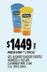 Algabo - GEL FIJADOR FUERTE/ HUMEDO