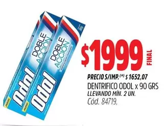 Odol - DENTRIFICO X 90 GRS