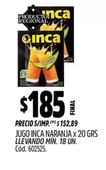 Inca - JUGO NARANJA
