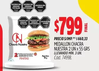 X$ - MEDALLON CHACRA