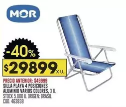Mor - SILLA PLAYA 4 POSICIONES