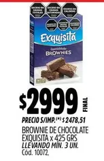 Exquisita - BROWNIE DE CHOCOLATE