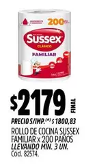 Sussex - ROLLO DE COCINA FAMILIAR