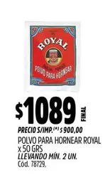 Royal - POLVO PARA HORNEAR