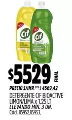 Cif - DETERGENTE CIF BIOACTIVE LIMON/LIMA