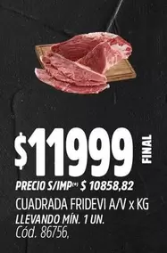 X$ - CUADRADA FRIDEVI A/V x KG