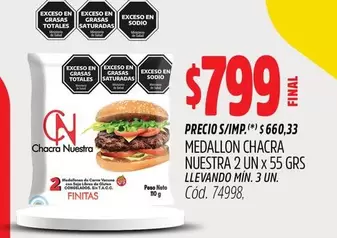 X$ - MEDALLON CHACRA NUESTRA 2 UN