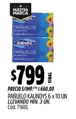 Kalindys - PAÑUELO 6 x 10 UN