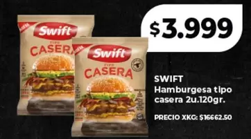 Swift - Hamburgesa tipo casera