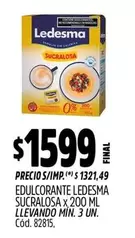 Ledesma - EDULCORANTE SUCRALOSA
