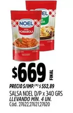 Noel - SALSA D/P x 340 GRS