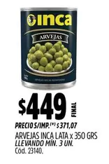 Inca - ARVEJAS