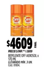 Off - AEROSOL X 170 ML