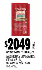 Granja Iris - SALCHICHAS VIENA